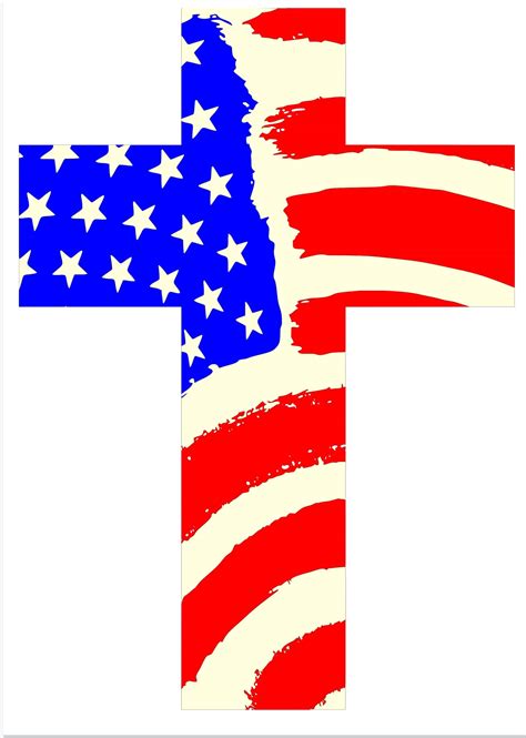 American Cross Svg Digital File Etsy