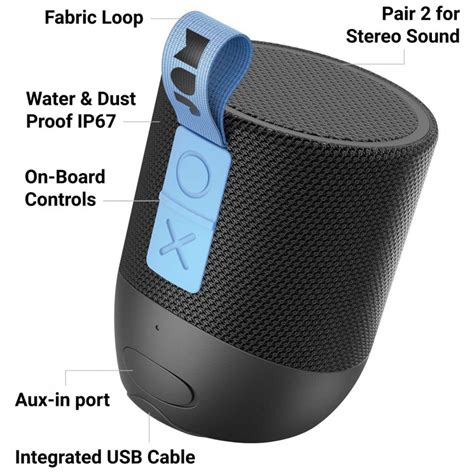 Haut Parleur Portable Bluetooth Jam Double Chill Noir