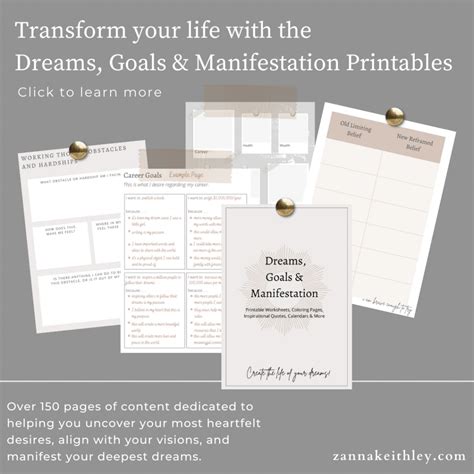 Manifestation Journal Template Free Printable Pdf