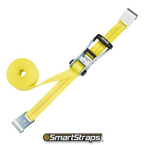 Smartstraps 2 In X 27 Ft Ratchet Tie Down With Flat Hook 10000 Lb Break