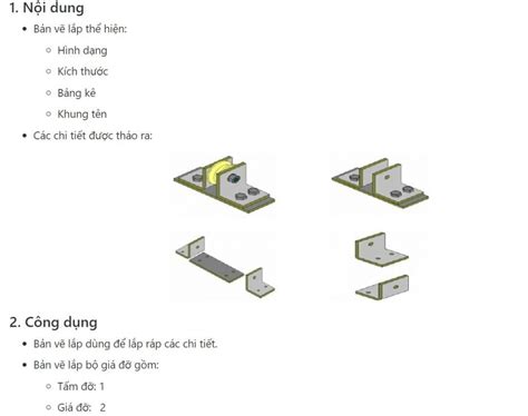 Sản Phẩm Bản Vẽ Lắp Thể Hiện đầy Chất Lượng Và Chuyên Nghiệp