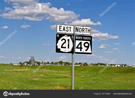 Highway Road Traffic Signs Include North Dakota State Highway Number ...