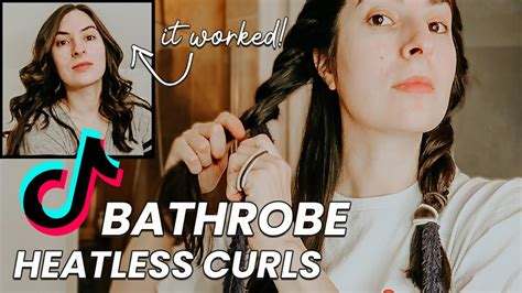 I Tried The Heatless Bathrobe Belt Curls From Tiktok I M Shocked