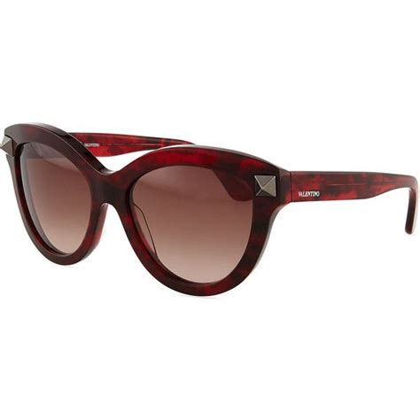 Valentino Rockstud Temple Cat Eye Sunglasses Cat Eye Sunglasses