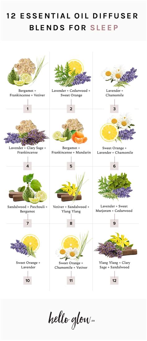 12 Essential Oil Diffuser Blends for Sleep | Hello Glow