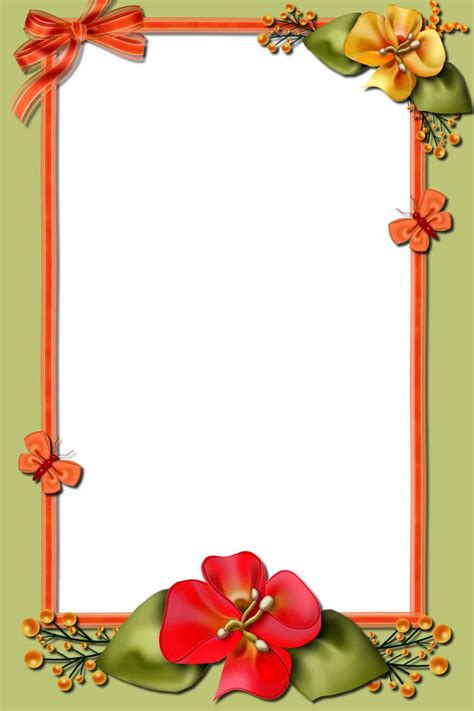 Decorative Png Frame Fogli Per Scrivere Cornici Foglie