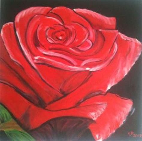 Rose Malen Acryl Einfach Einfach Malen Pusteblumen Acrylmalerei Easy