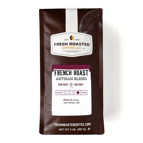 Fresh Roasted Coffee French Roast Artisan Blend Dark Roast Whole Bean