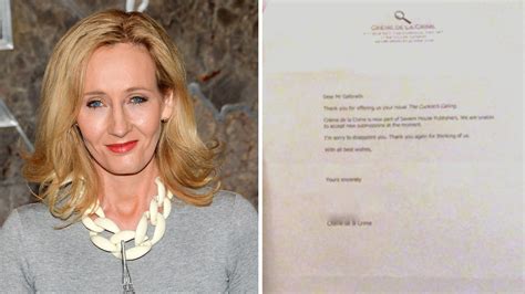 J.K. Rowling shares her rejection letters as inspiration for aspiring ...