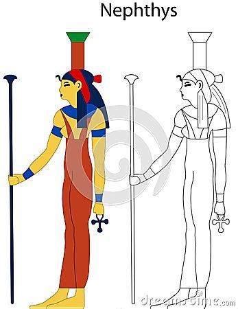 Ancient Egyptian Goddess - Nephthys Royalty Free Stock Photography - Image: 9656717