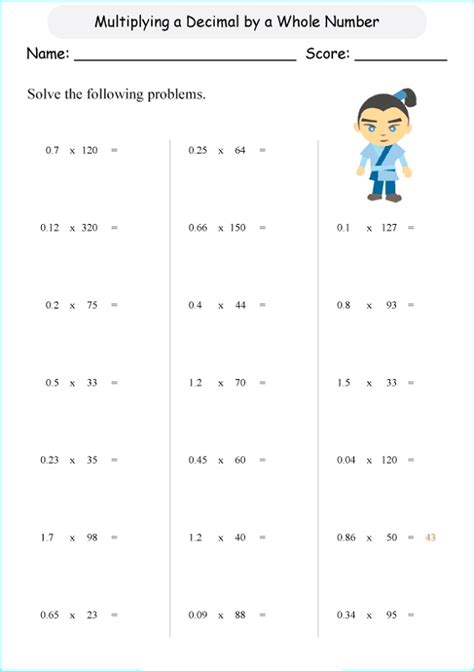 Tenths And Hundredths Worksheets Activity Shelter