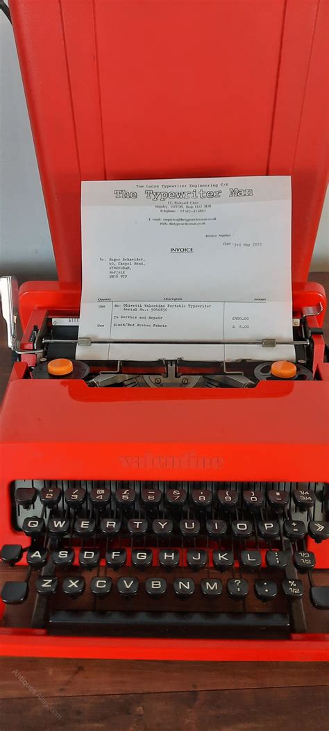 Antiques Atlas Olivetti Typewriter Designed 1969