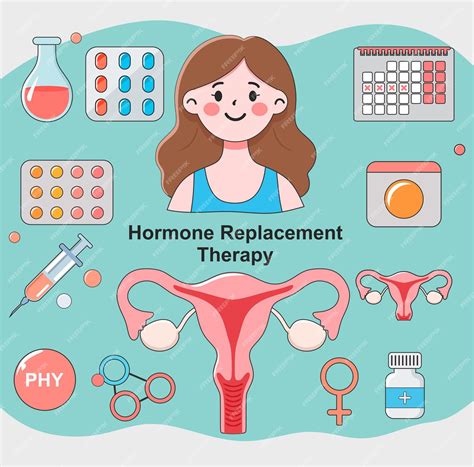 Hormone replacement therapy | Premium Vector