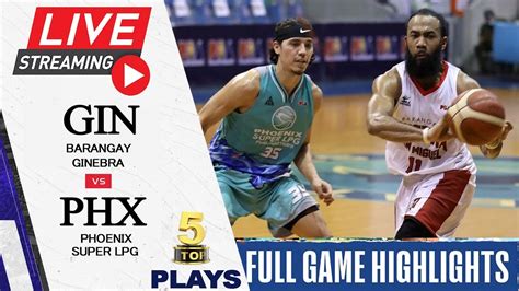 PBA Live Stream 2021 Barangay Ginebra Vs Phoenix Super LPG Full Game