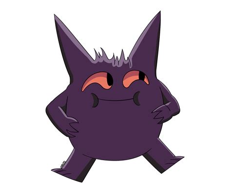 Gengar is happy by MrCaputo on DeviantArt