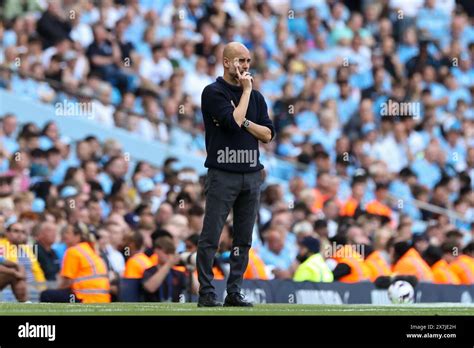 Manchester UK 19th May 2024 Pep Guardiola Manager Of Manchester