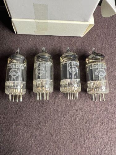 Mullard Ecc83 12ax7 Code F92 B9d B9e Quad Set 4 Strong No Grid Leak Ebay