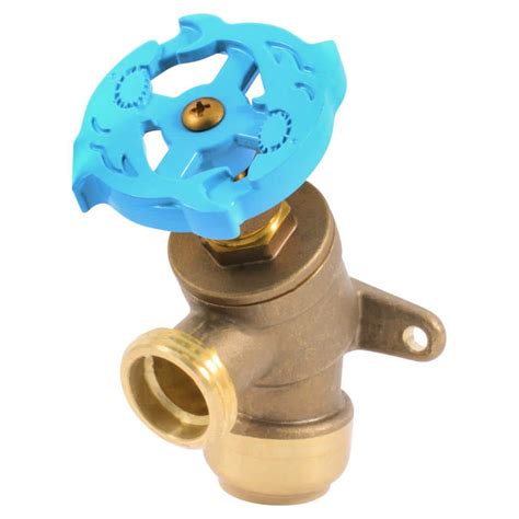 Sharkbite In Brass Push To Connect X Mht Garden Valve With Drop