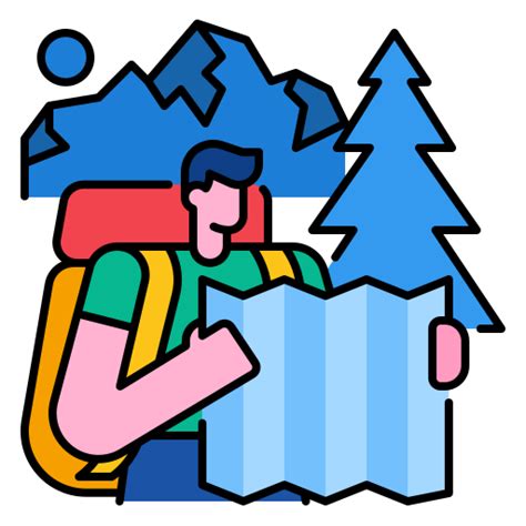 Backpacker Generic Outline Color Icon