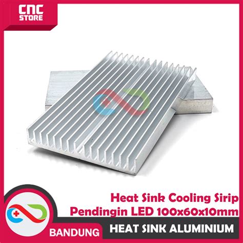 Jual HEATSINK ALUMINIUM 100X60X10MM HEAT SINK COOLING SIRIP PENDINGIN