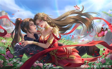 Cai Lin And Xiao Yan Doupo Cangqiong Drawn By Yuyinyuyu Danbooru