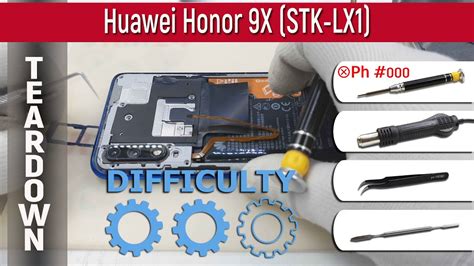 Huawei Honor 9X STK LX1 Teardown Take Apart Tutorial YouTube