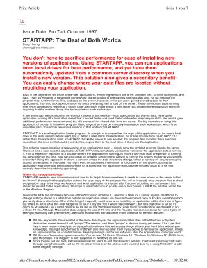 Fillable Online STARTAPP The Best Of Both Worlds Fax Email Print