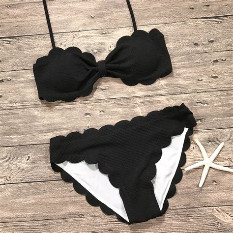 New 2018 Shell Bikini Set Swimsuits Bikinis Women Swimsuit Sexy Push Up