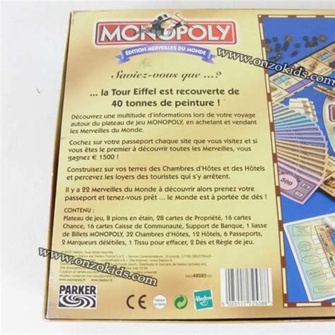 Monopoly Edition Merveilles Du Monde