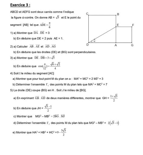 Me Math Matiques Math Produit Scalaire Dans Le Plan