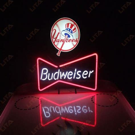 Yankees Budweiser Neon Signs Is The Best Bar Display Lita Sign