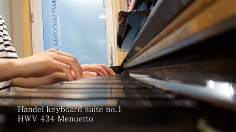 Handel Keyboard Suite No 1 Menuetto YouTube