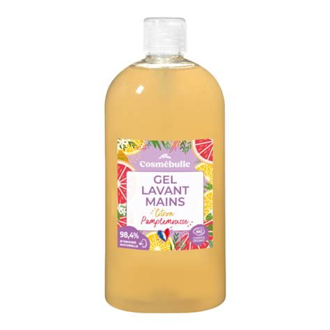 Gel Lavant Mains Citron Pamplemousse Certifi Bio Cosm Bulle