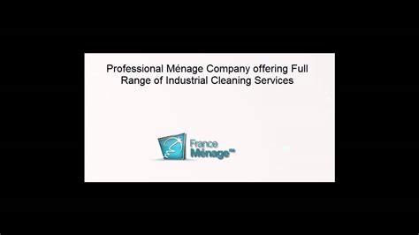 Professional M Nage Company Offering Full Range Of Industrial Cleaning