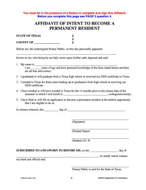 State Of Texas Affidavit Form Fill Out And Sign Printable Pdf