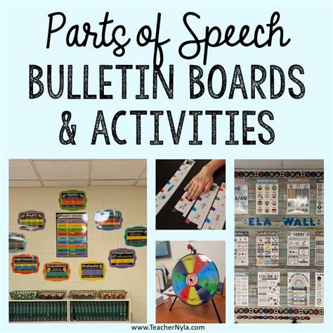 11 Beautiful Parts Of Speech Bulletin Boards And Activities Nylas