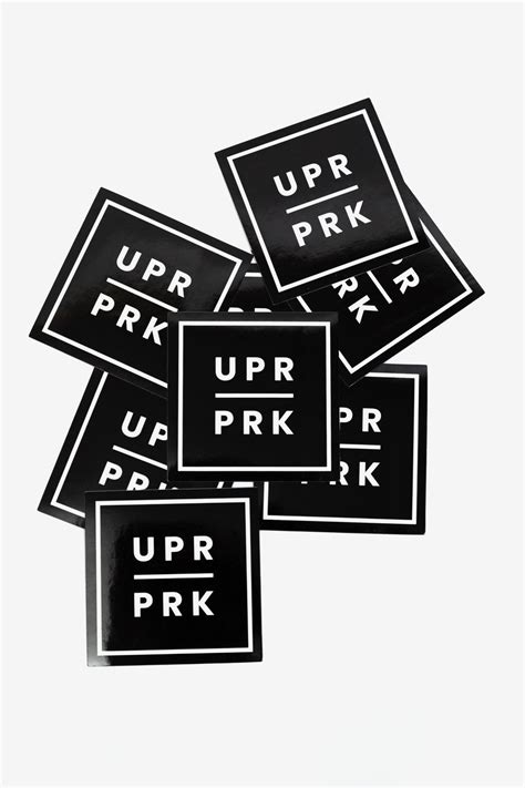 Black Box Logo Sticker – Upper Park