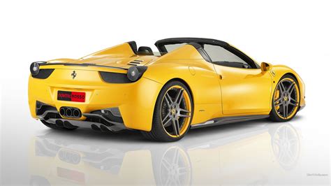 Yellow Convertible Coupe Ferrari 458 Supercars Ferrari Yellow Cars