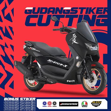 Jual STRIPING CUTTING YAMAHA NMAX TULISAN JEPANG EDISI JDM STYLE 2 0