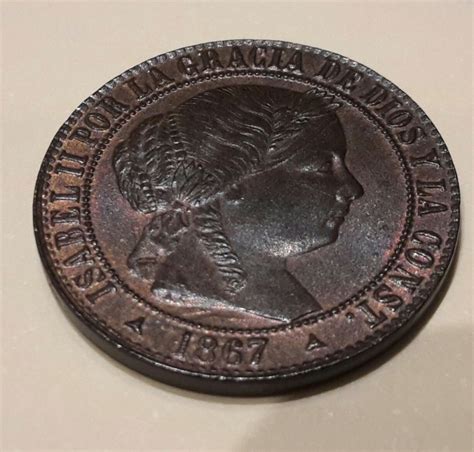 1 Céntimo de Escudo 1867 Isabel II Segovia