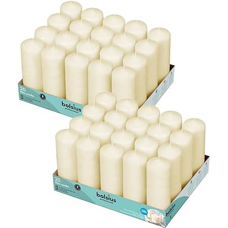 Amazon Bolsius Ivory Pillar Candles X Inches Packs Total