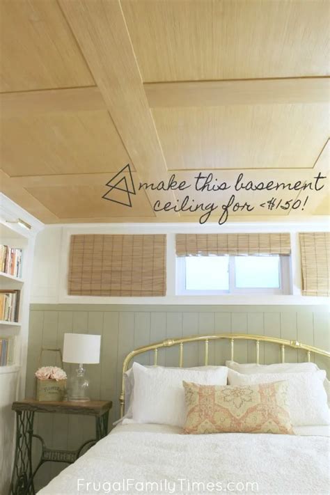 How To Make A Basement Plywood Ceiling That Looks Like Wood Paneling This Diy Life