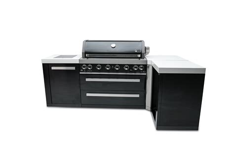 Mont Alpi Barbecue pour îlot de cuisine extérieur en acier inoxydable à