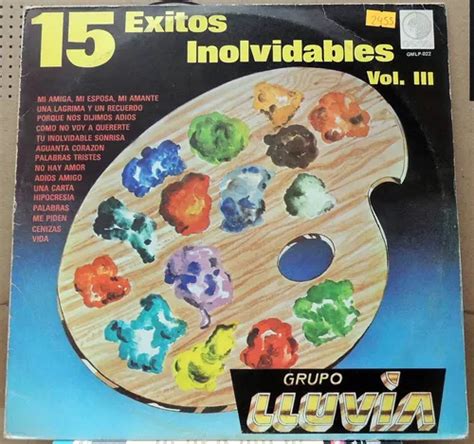 Grupo Lluvia Xitos Inolvidables Vol Vinyl Mercadolibre