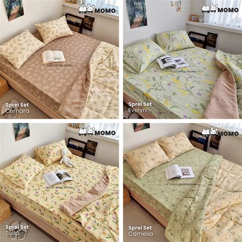 Jual Sprei Motif Bunga X Microtex Sprei Momo