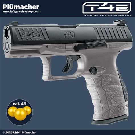 Walther Ppq M2 Tungsten Grey T4e Cal 43 Ram Markierer Mit 4 Joule Luftgewehr Shop