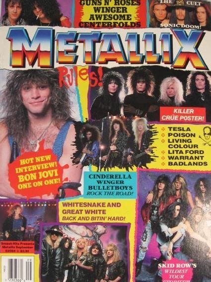 Metallix Magazine United States September 1989 Bon Jovi Jon Bon