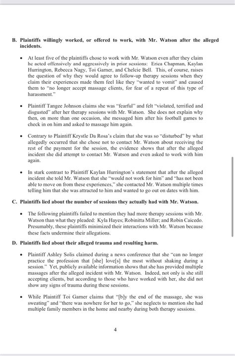 Adam Schefter On Twitter A Part Of Deshaun Watsons Attorneys Answer