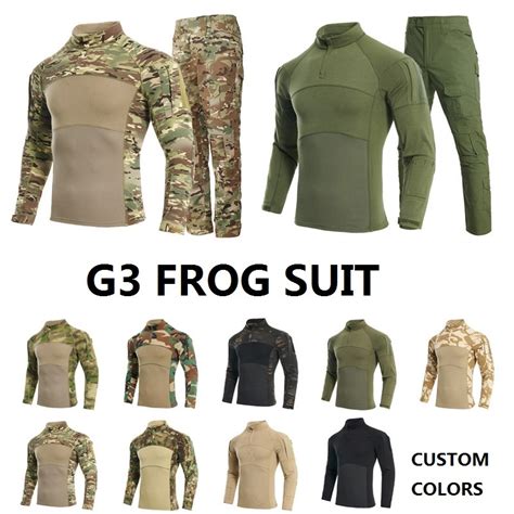 Kango Good Quality Combat Uniform Camouflage Tactical G Frog Suit For