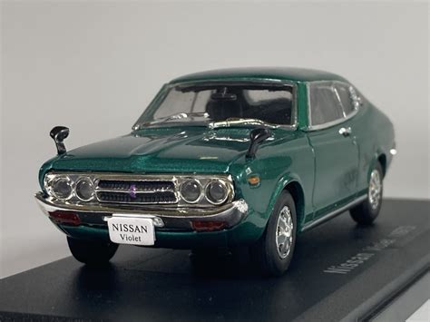 【やや傷や汚れあり】ニッサン バイオレット Nissan Violet 1973 143 アシェット国産名車コレクション